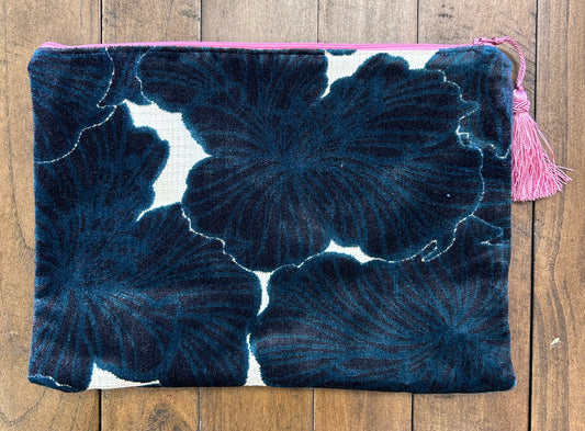 Anna Clutch - Navy/Green