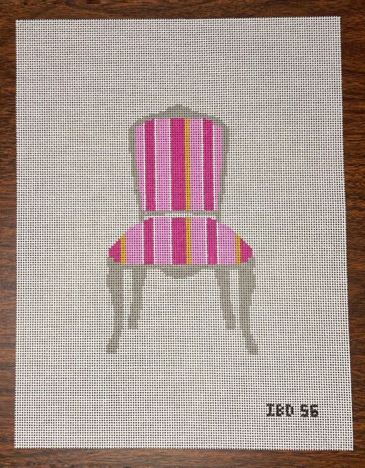 Pink Striped Chair