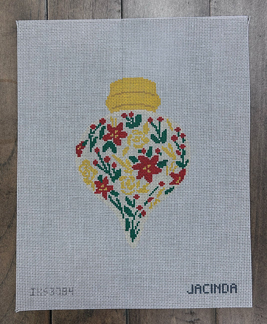 Gold Poinsetta Ornament