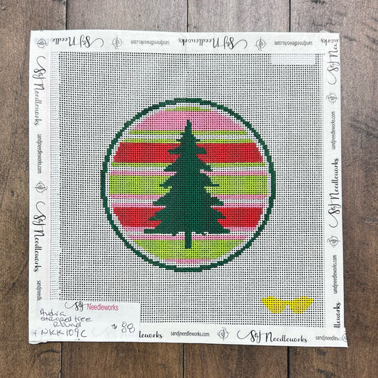 Stripes Tree Round