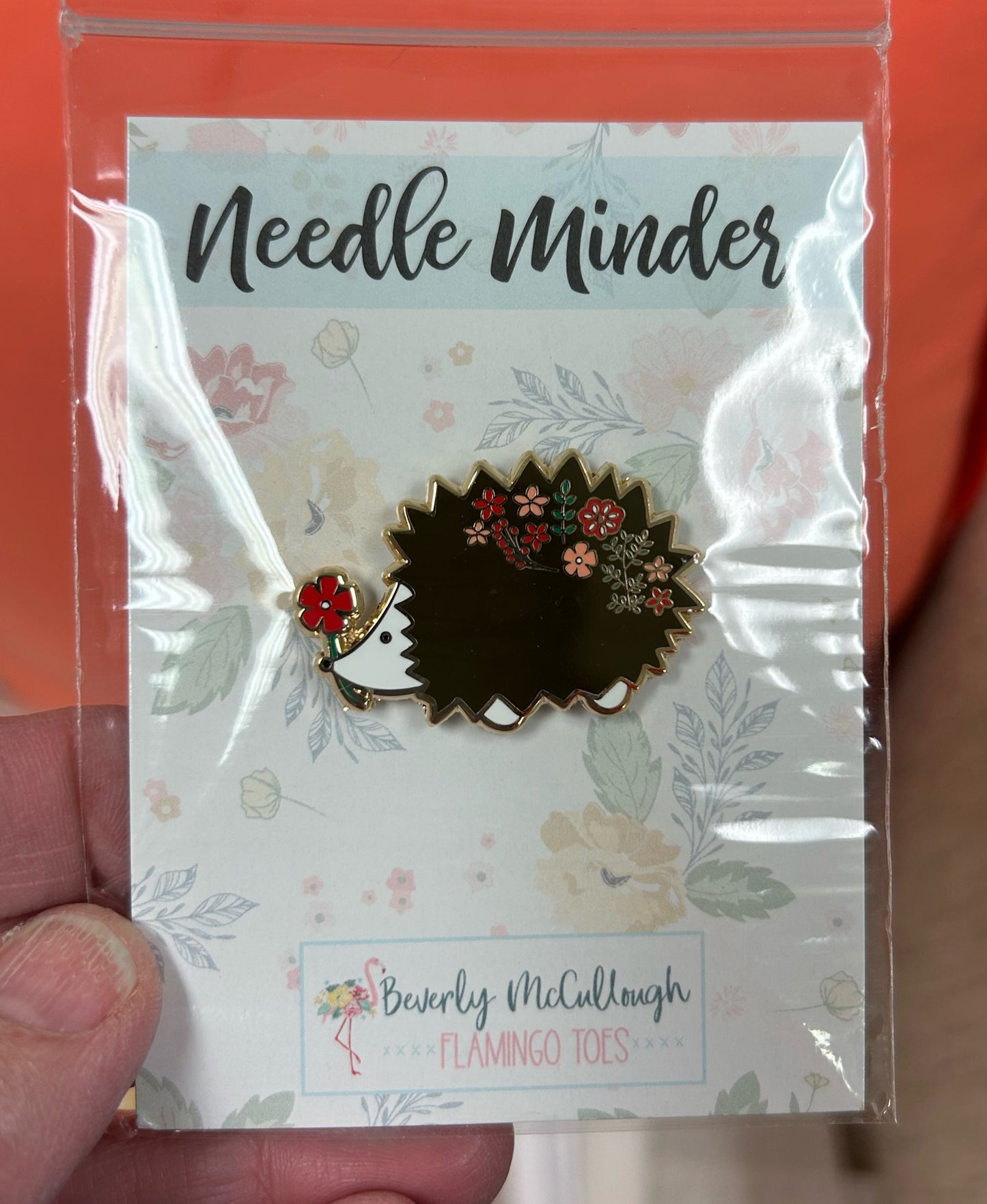 Floral Hedgehog Needleminder