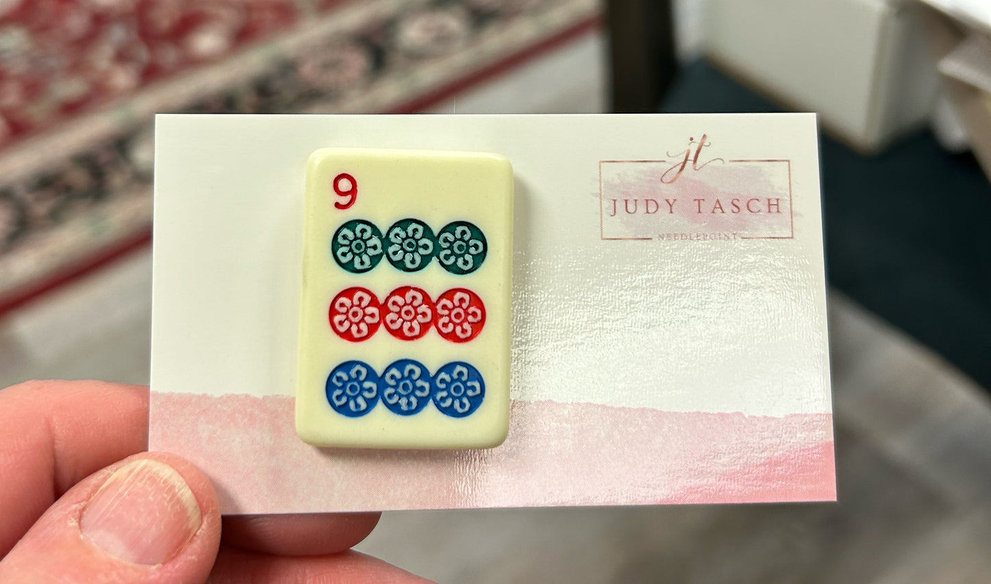 Authentic Maj Jong Tile Needleminder