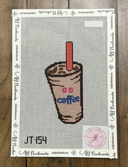 Iced Coffee - Judy Tasch - Needlepoint Canvas 