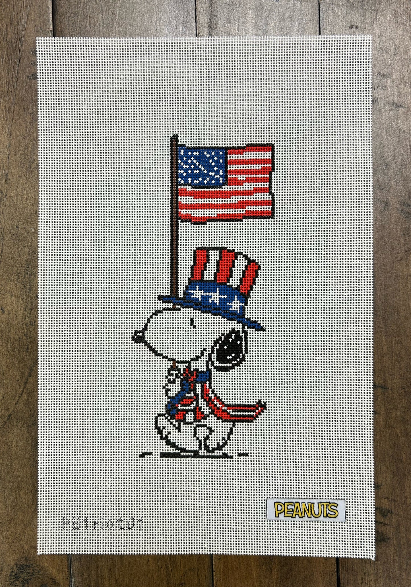 Peanuts Patriotic - Snoopy Marching with Flag