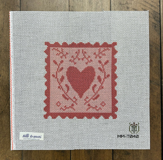 Valentine Stamp Canvas