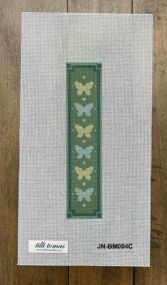 Green Butterfly Bookmark Canvas