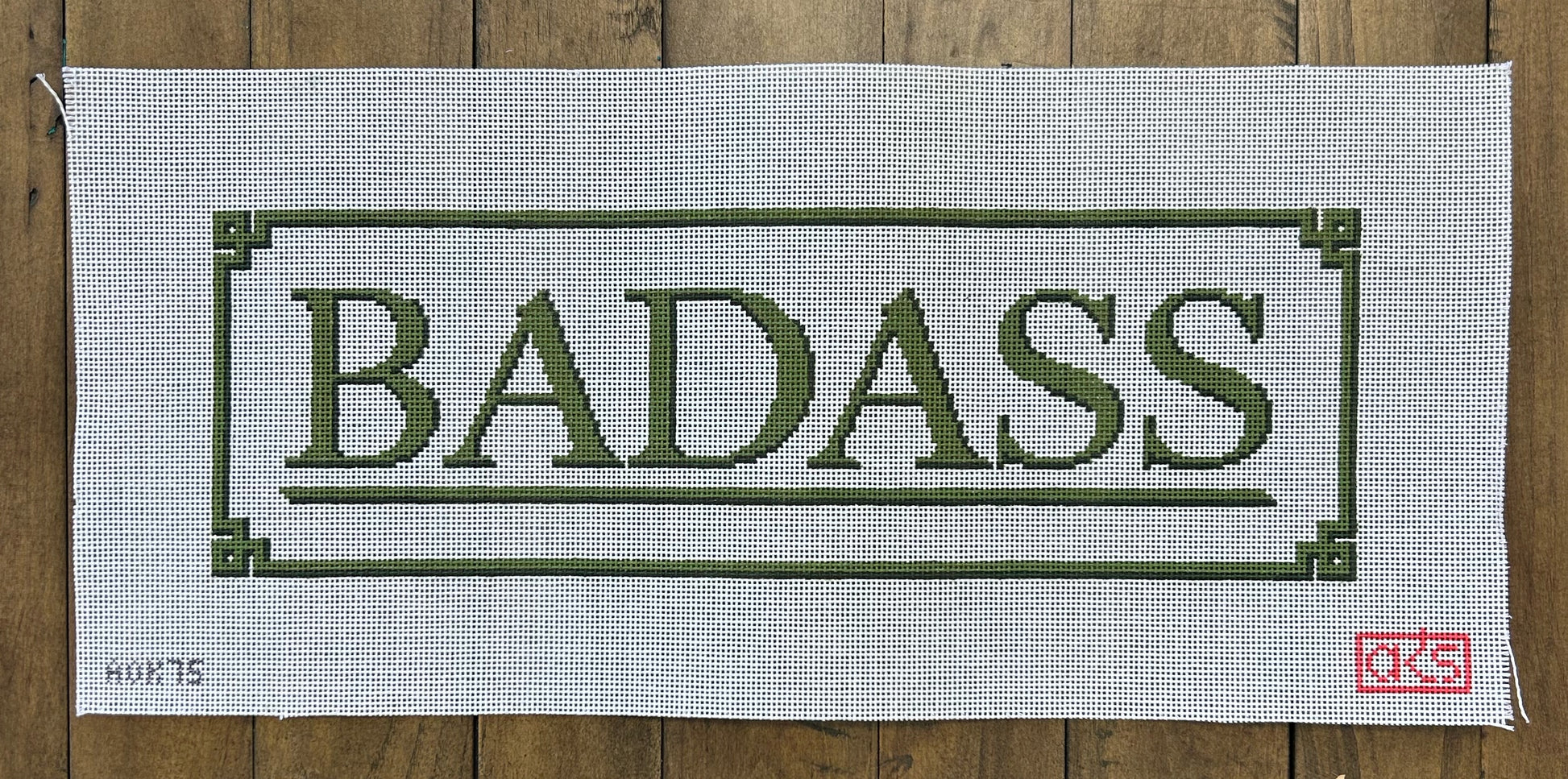 BADASS - Ann Kaye Studio - Needlepoint Canvas 13 mesh