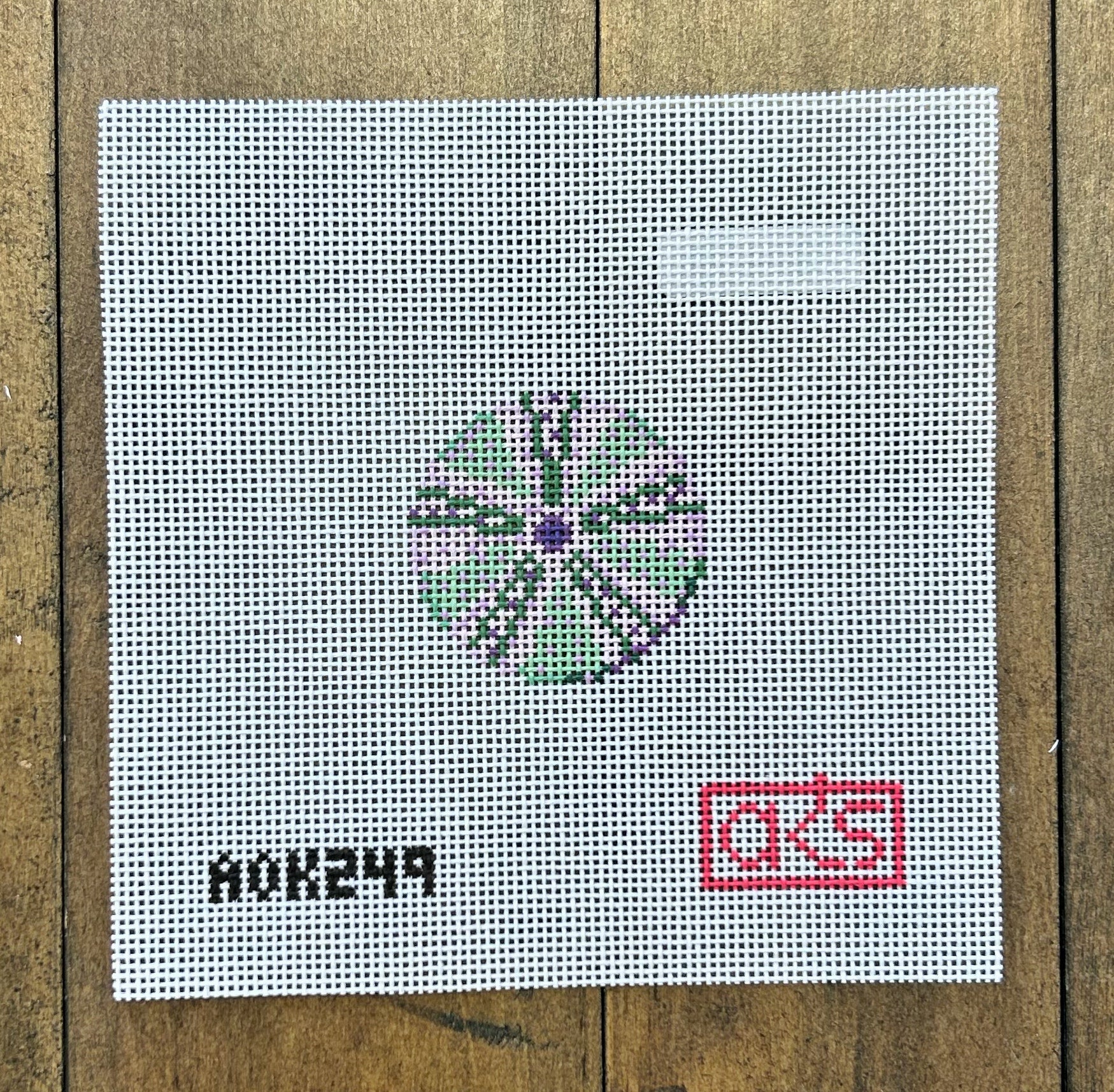 Tiny Sea Urchin - Ann Kaye Studio - Needlepoint Canvas 18 mesh