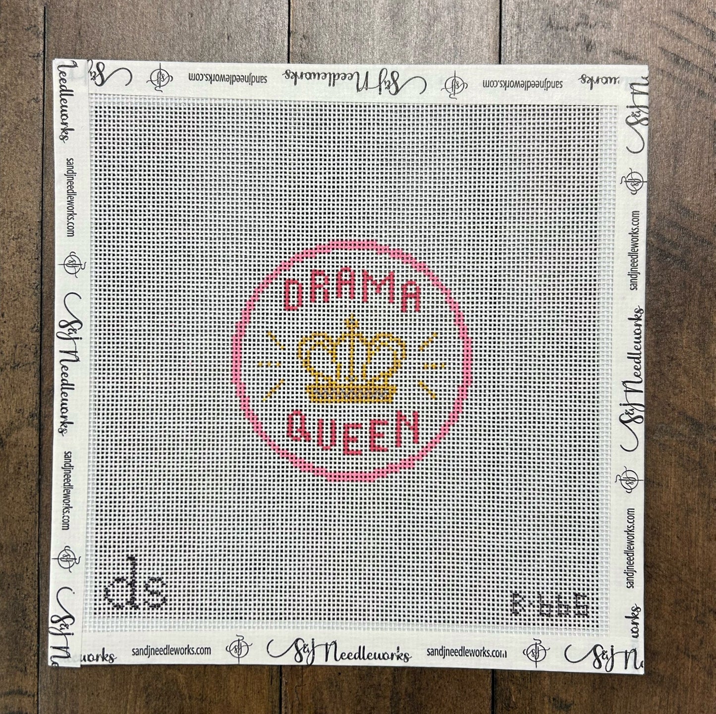 Drama Queen - Doolittle Stitchery - Needlepoint Canvas 18 mesh