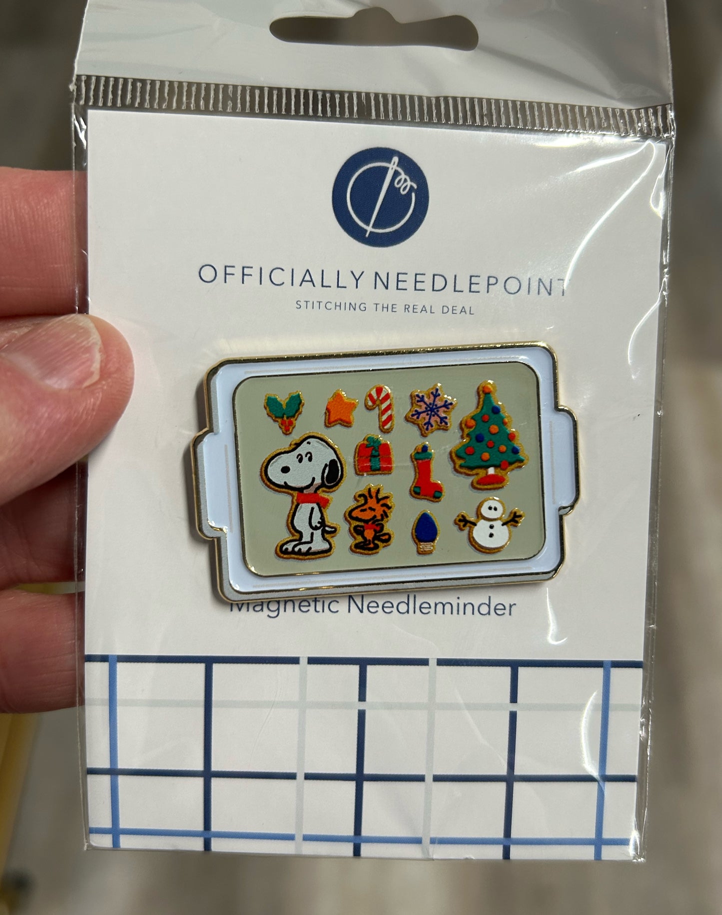 Peanuts - Gingerbread Cookie Tray Needleminder - Officially Needlepoint - Needlepoint Accessory 
