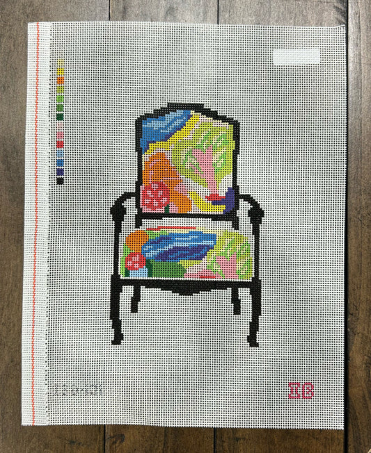 Marsha Chair - Independent Belle - Needlepoint Canvas 18 mesh