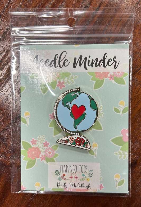 Vintage Globe Needle Minder