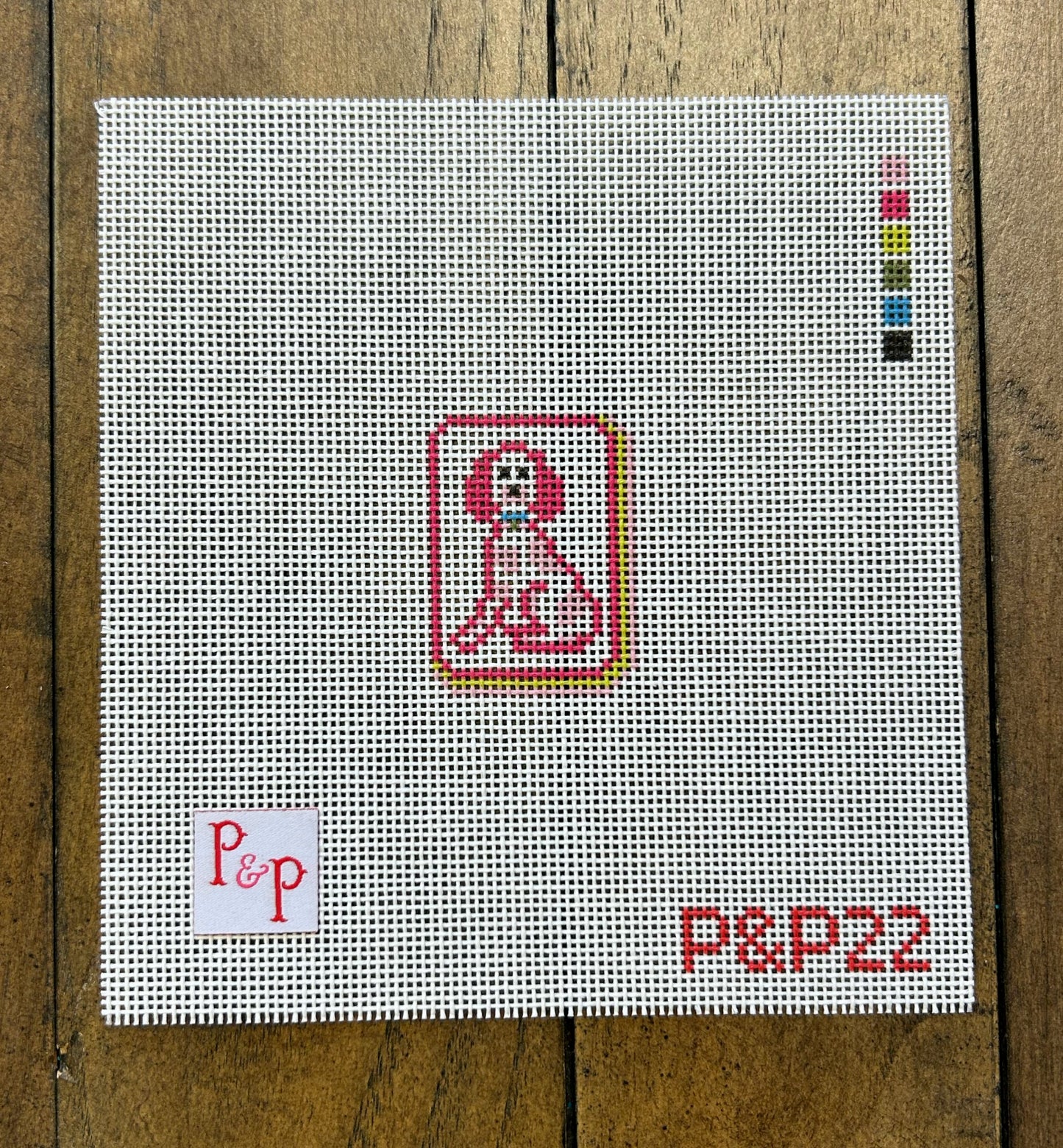 Joker Mahjong Tile - Penny & Penny - Needlepoint Canvas 18 mesh