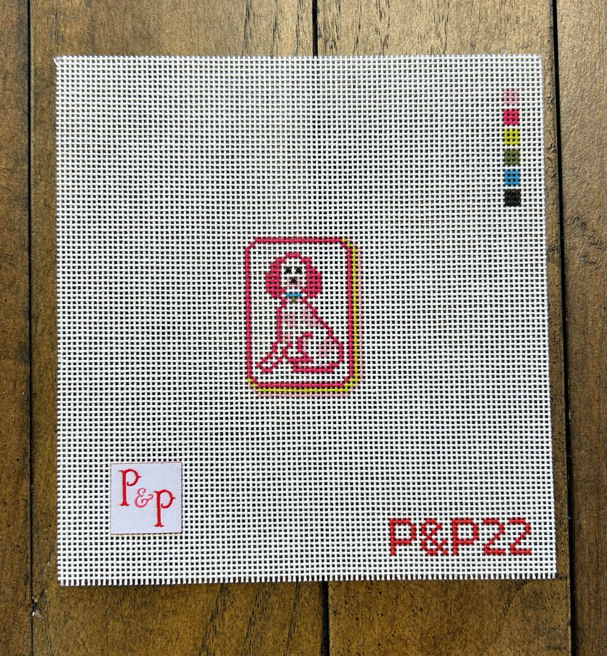 Joker Mahjong Tile - Penny & Penny - Needlepoint Canvas 18 mesh
