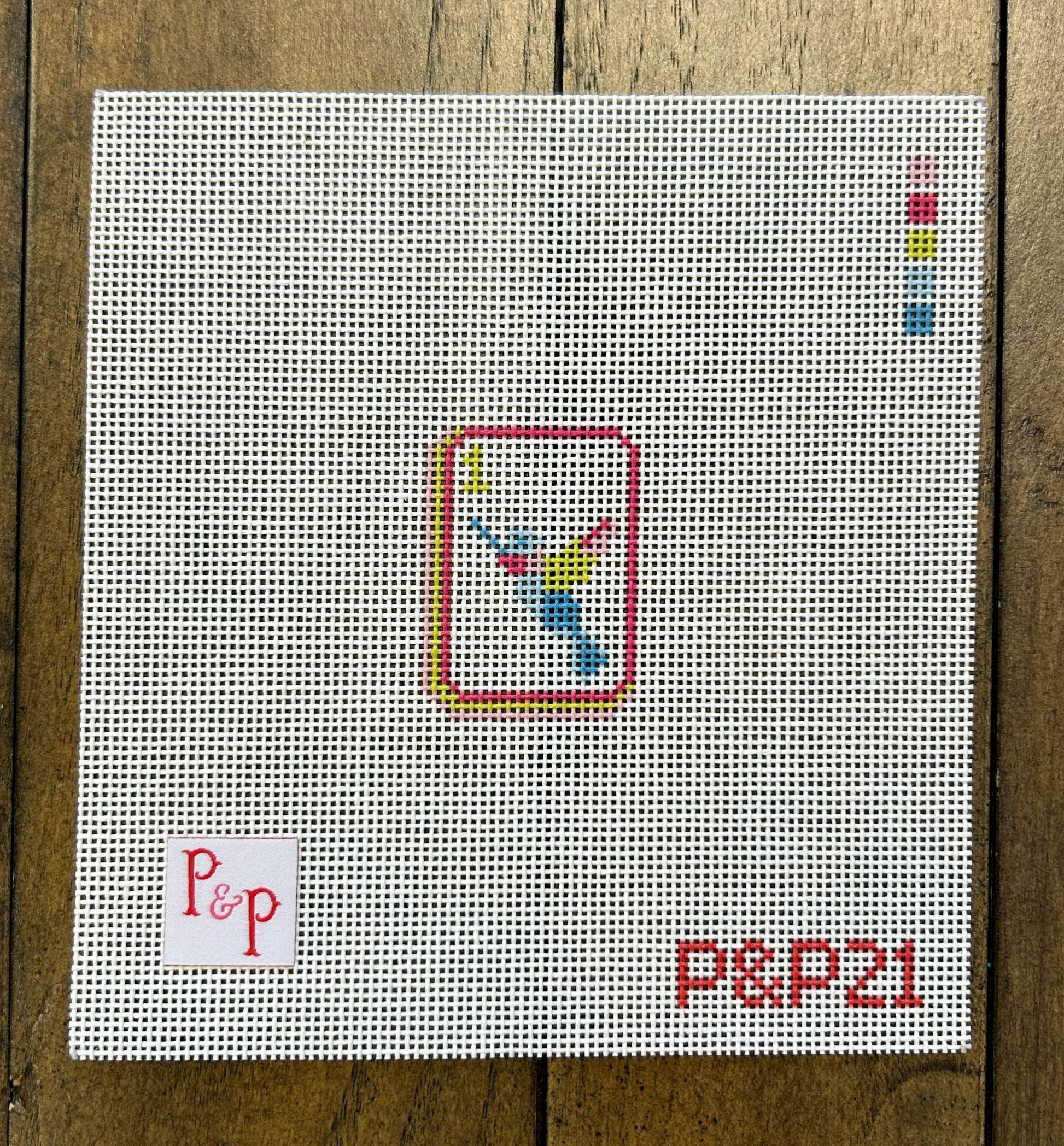 Bam Bird Mahjong Tile - Penny & Penny - Needlepoint Canvas 18 mesh