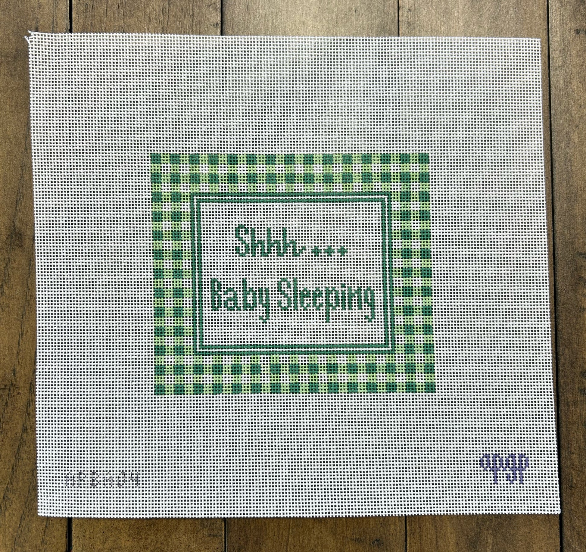 Shh ... Baby Sleeping - Melissa Loves Needlepoint - Needlepoint Canvas 18 mesh