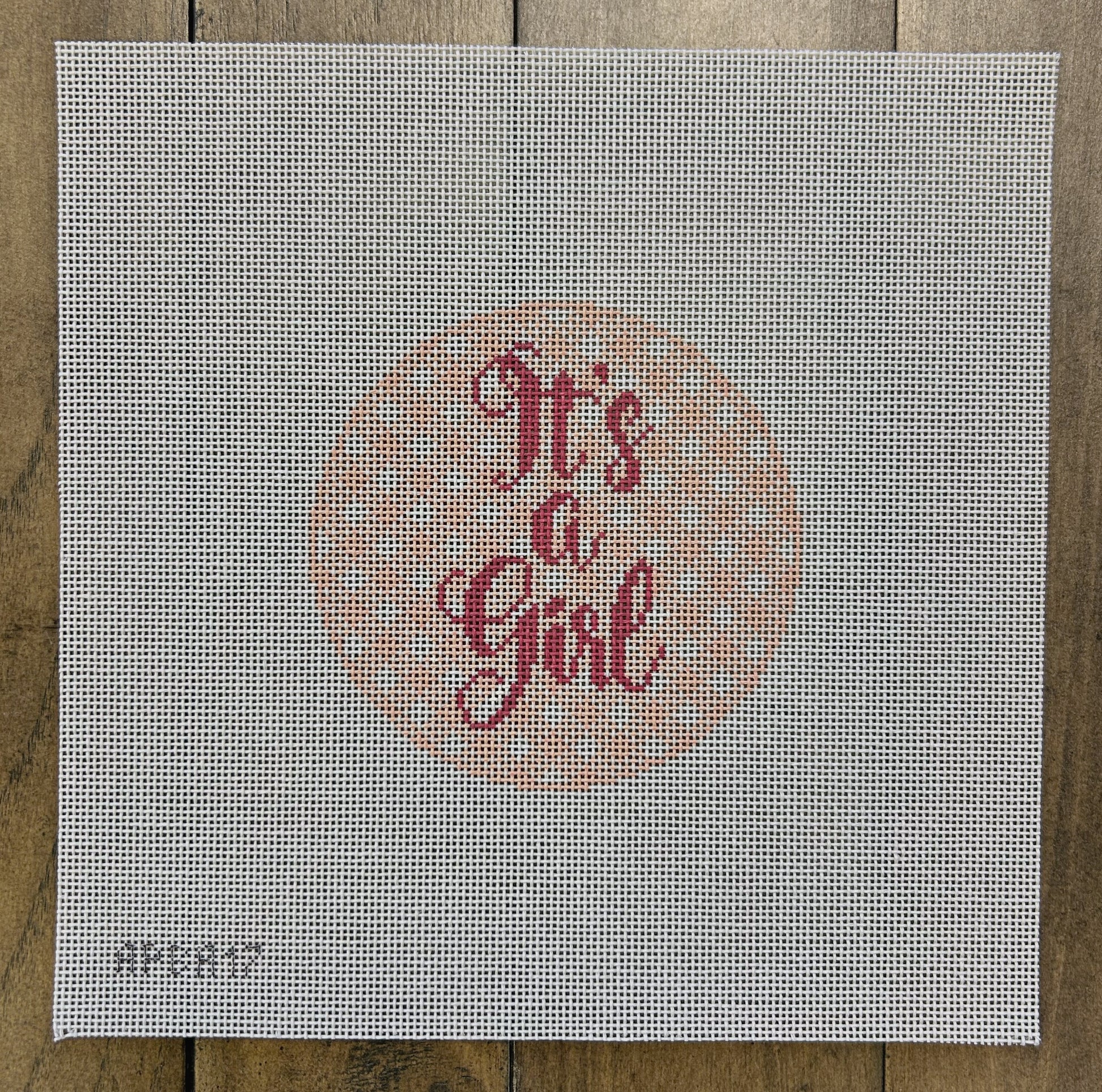 It's a Girl - Melissa Loves Needlepoint - Needlepoint Canvas 18 mesh