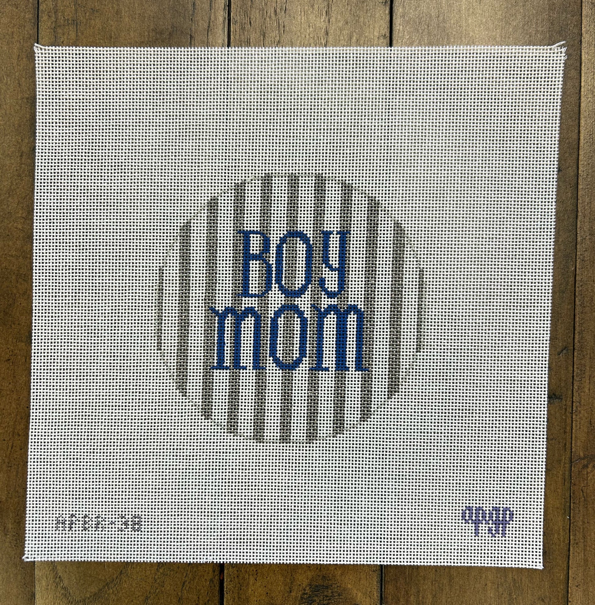 Boy Mom - Melissa Loves Needlepoint - Needlepoint Canvas 18 mesh