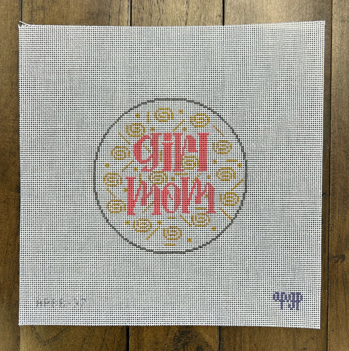 Girl Mom - Melissa Loves Needlepoint - Needlepoint Canvas 18 mesh