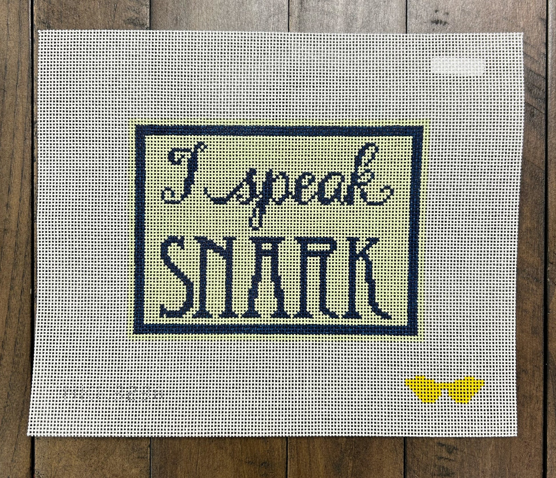 I speak snark - Audra Needlepoint - Needlepoint Canvas 13 mesh