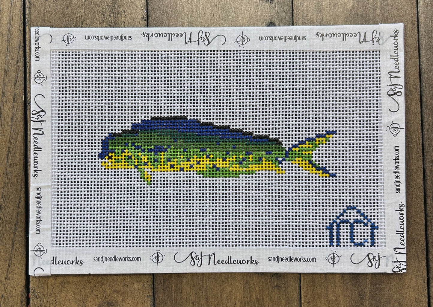 Mahi-Mahi - S & J Needleworks - Needlepoint Canvas 13 mesh