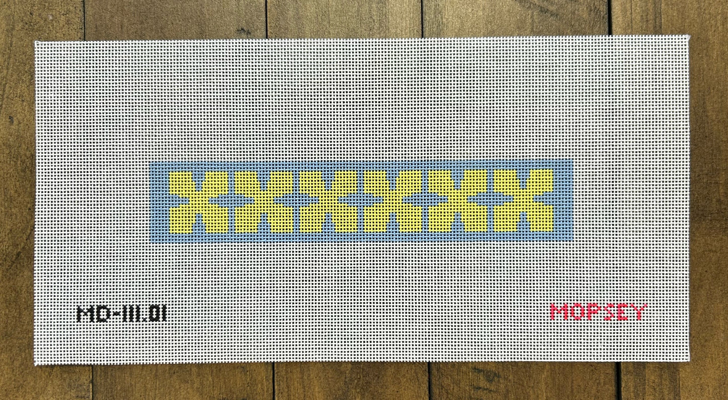 Geo Floral Keyfob - Blue & Green