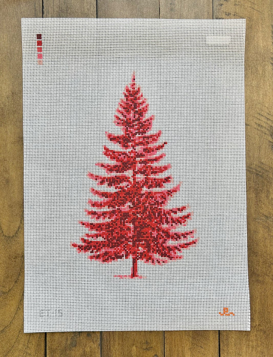 Red Fir Tree Canvas