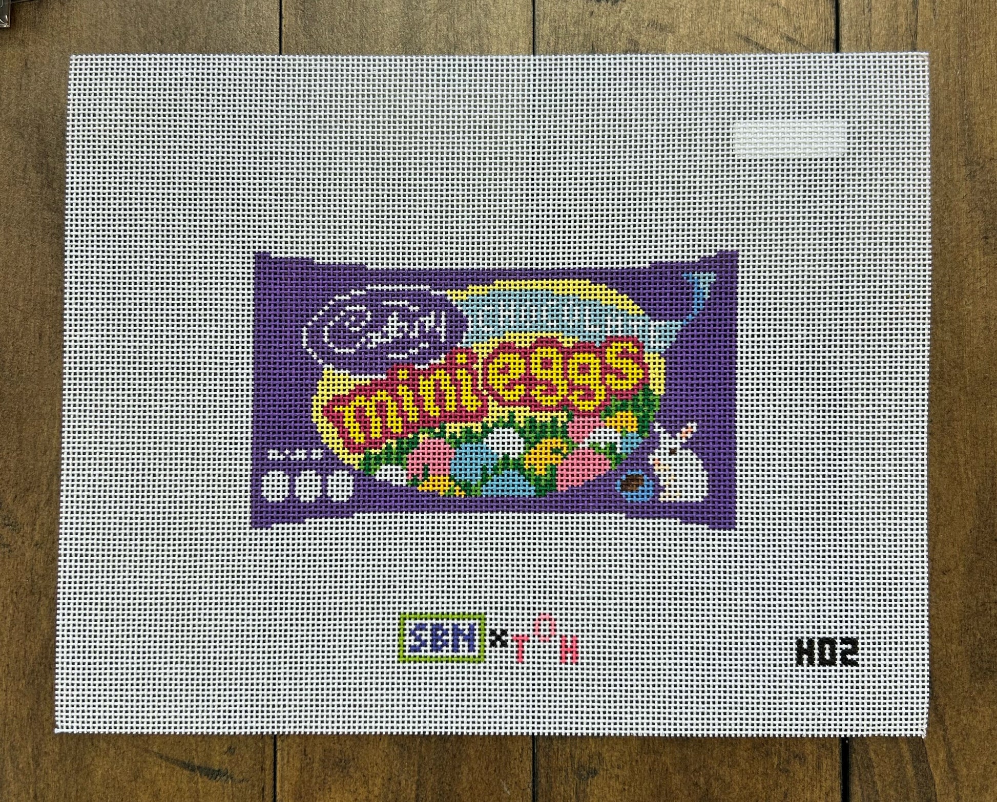 Cadbury Mini Eggs - Susan Battle - Needlepoint Canvas 18 mesh