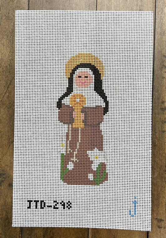 St Clare - Needlepoint Saint