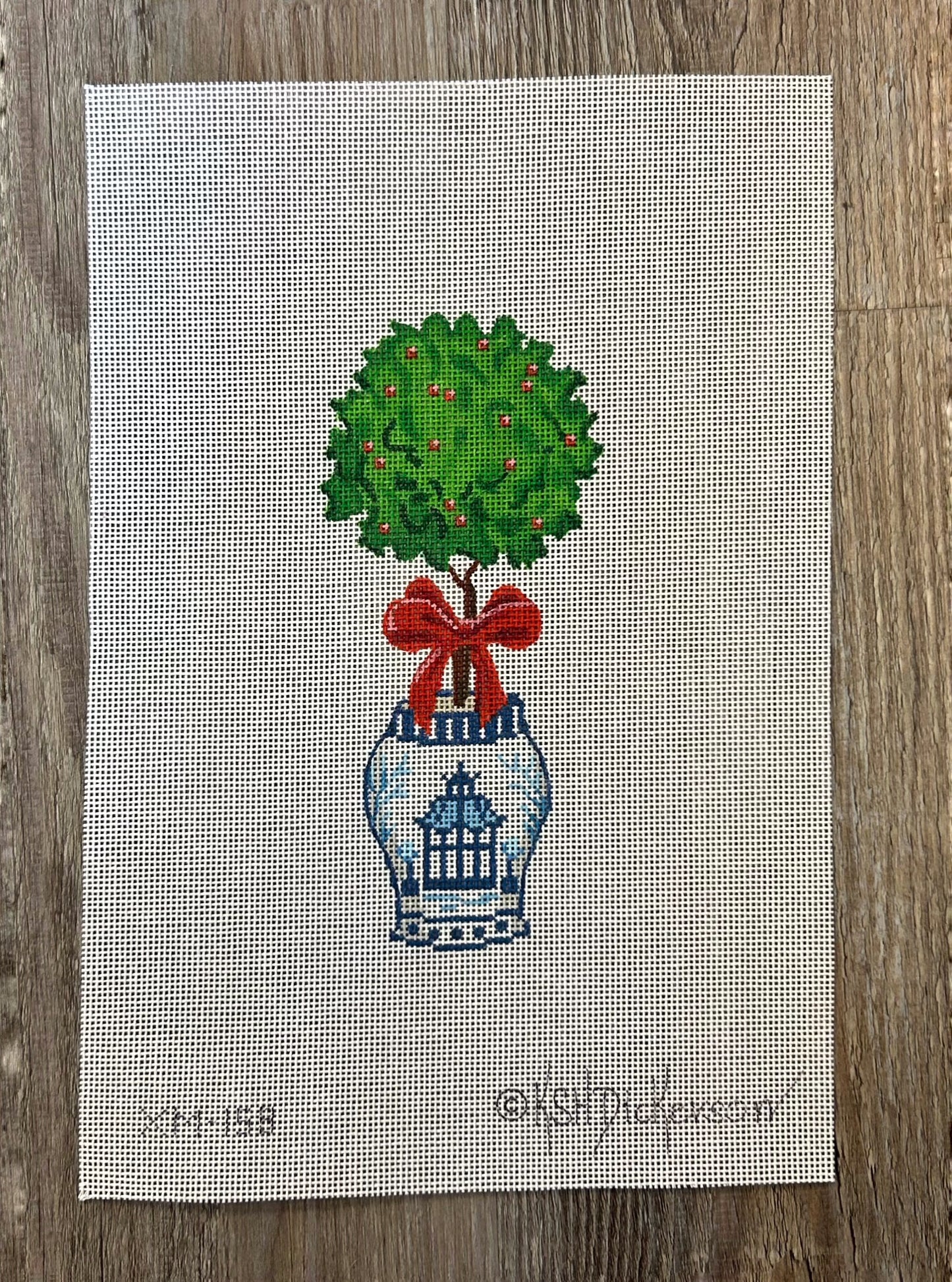Chinese Vase with Topiary