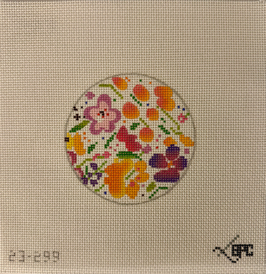 Peppy Floral 4" Round