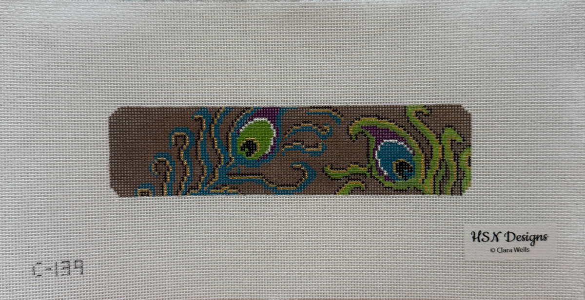 Peacock Feather Bookmark / Key Fob