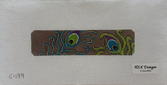 Peacock Feather Bookmark / Key Fob