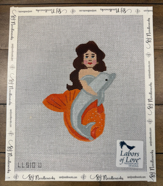 Mini Mermaid with Dolphin