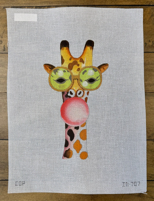 Giraffe with Bubble Gum