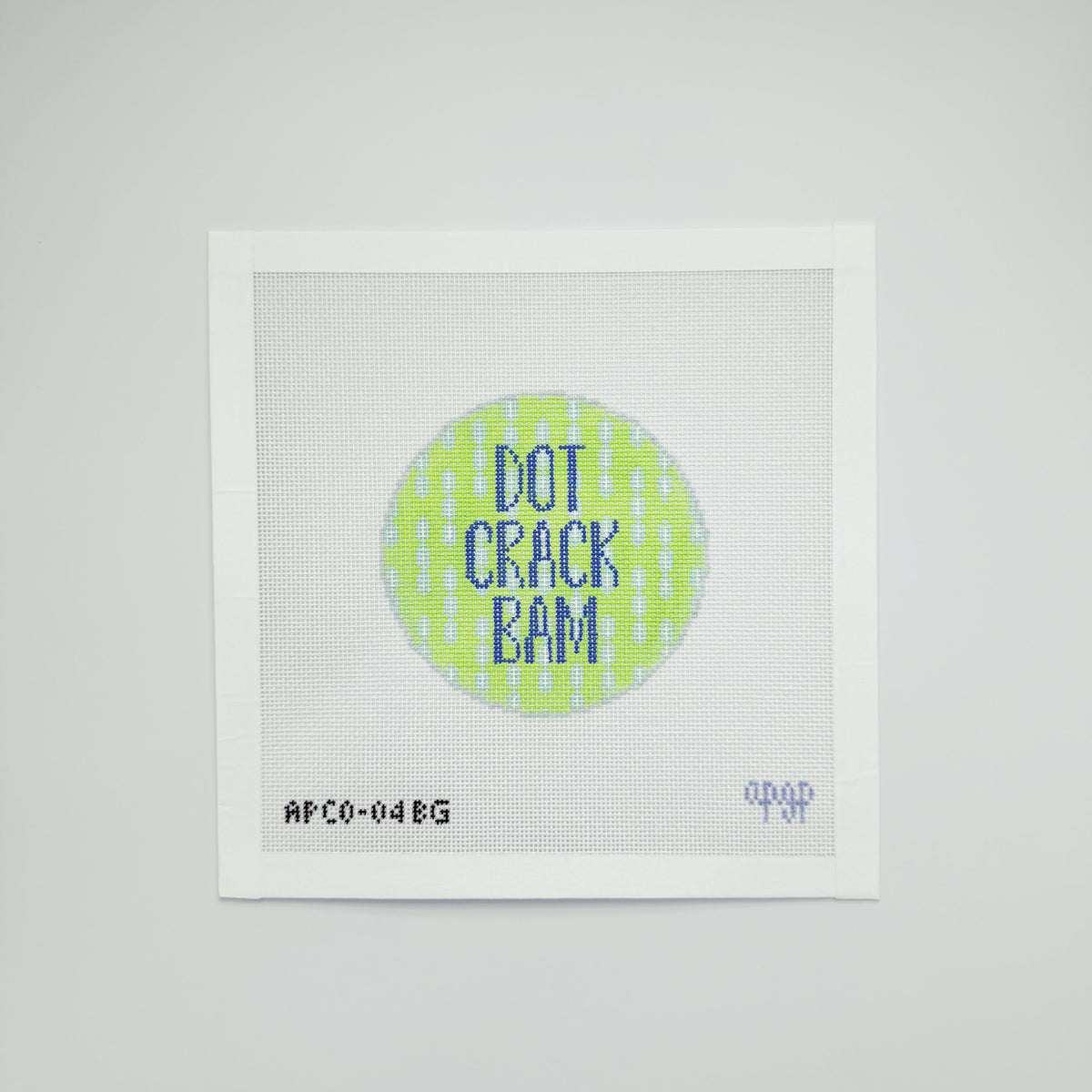 Dot Crack Bam Blue and Green Canvas
