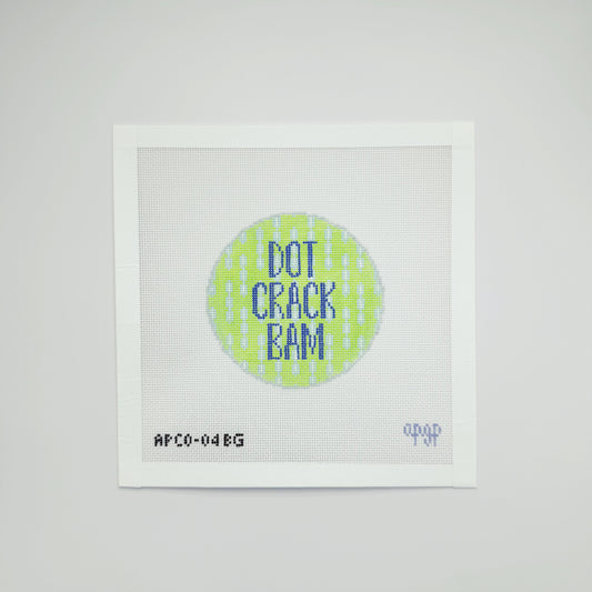 Dot Crack Bam Blue and Green Canvas
