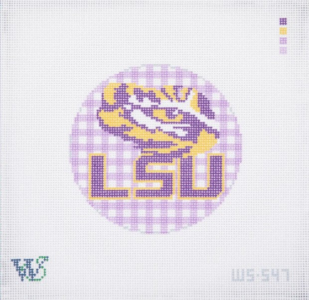 LSU Round Canvas