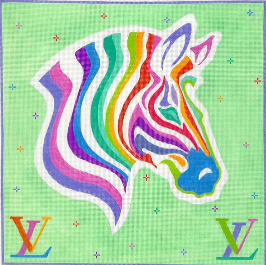 LV-Inspired Multicolor Zebra