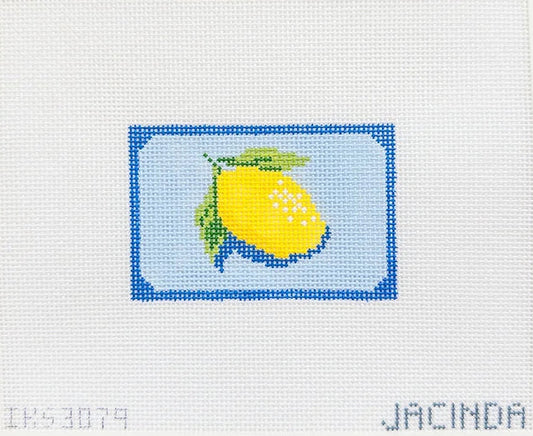 Lemon Bag Tag Canvas