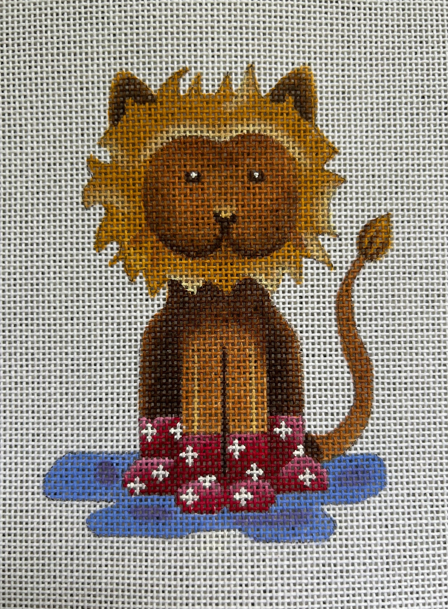 Lion in Boots Canvas Canvas