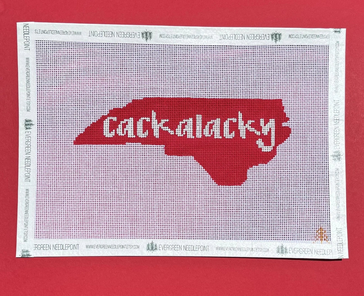 North Cackalacky - Red and White Canvas