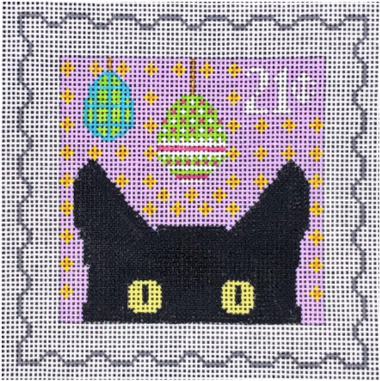Peeky Kitty  Postage Stamp - Easter