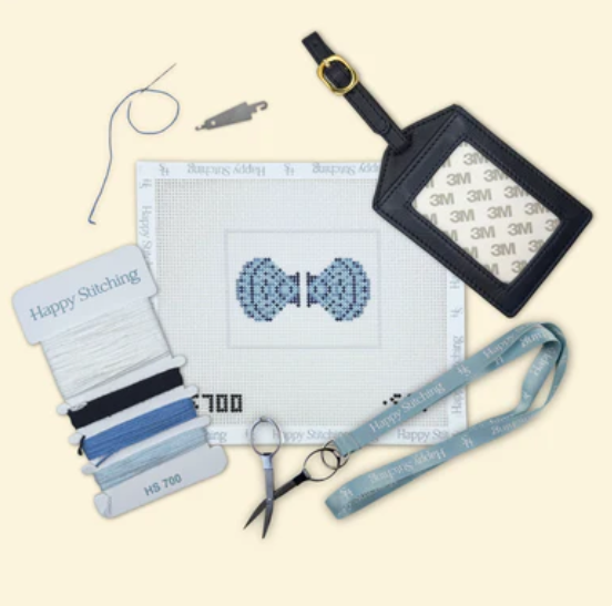 Scallops in the Sky - Luggage Tag - Happy Stitching - Needlepoint Kit 