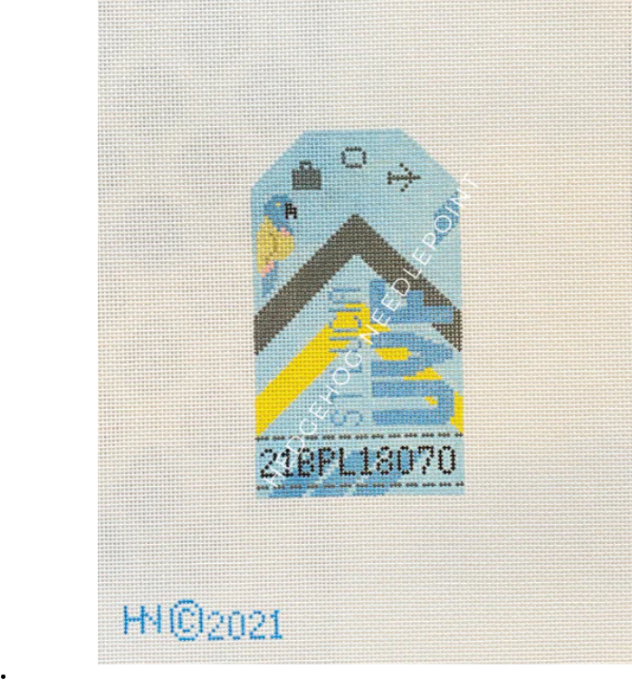 Retro Travel Tag - St Lucia