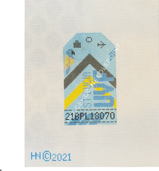 Retro Travel Tag - St Lucia