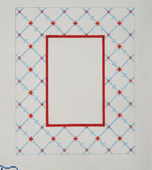 Frame - Coral & Blue