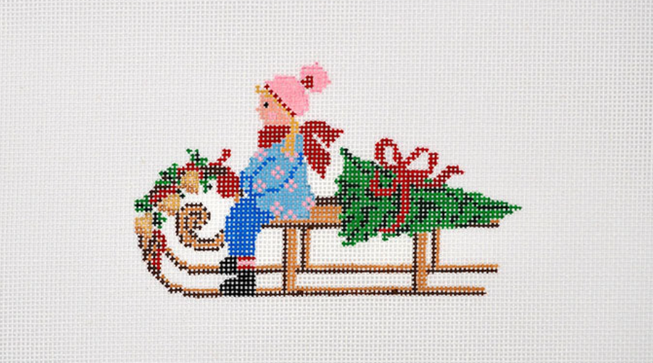 Festive Sled - Girl