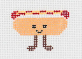Mini Hotdog - What's the Stitch - Needlepoint Canvas 18 mesh