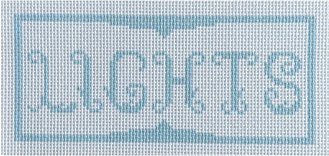 Lights Laundry Sign - Spruce Street Studio - Needlepoint Canvas 13 mesh